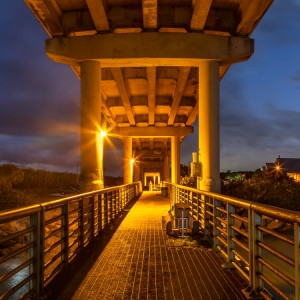 Blue Hour Underneath Sebastian Inlet Bridge