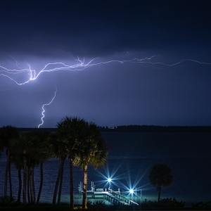 Lightning Over the Lagoon