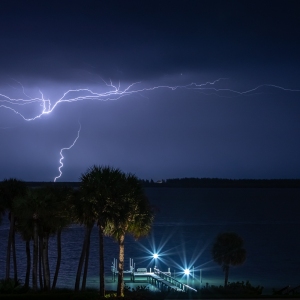 Lightning Over the Lagoon Lightning Over the Lagoon