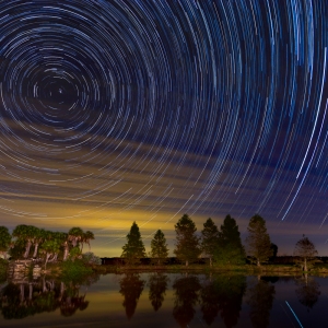 Star Trails Over Florida