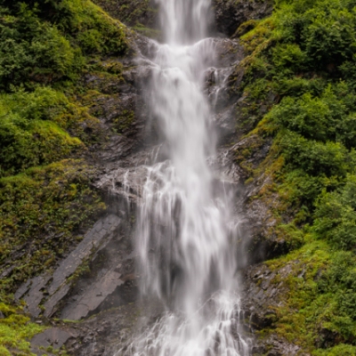 Woman at Bridal Veil Falls