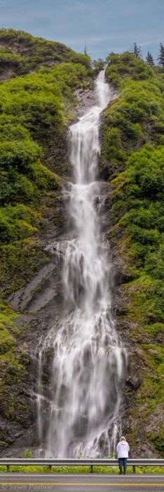 Woman at Bridal Veil Falls
