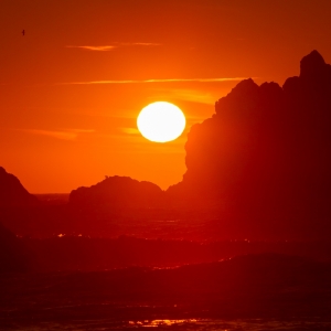 Sunset at the Sea Stacks